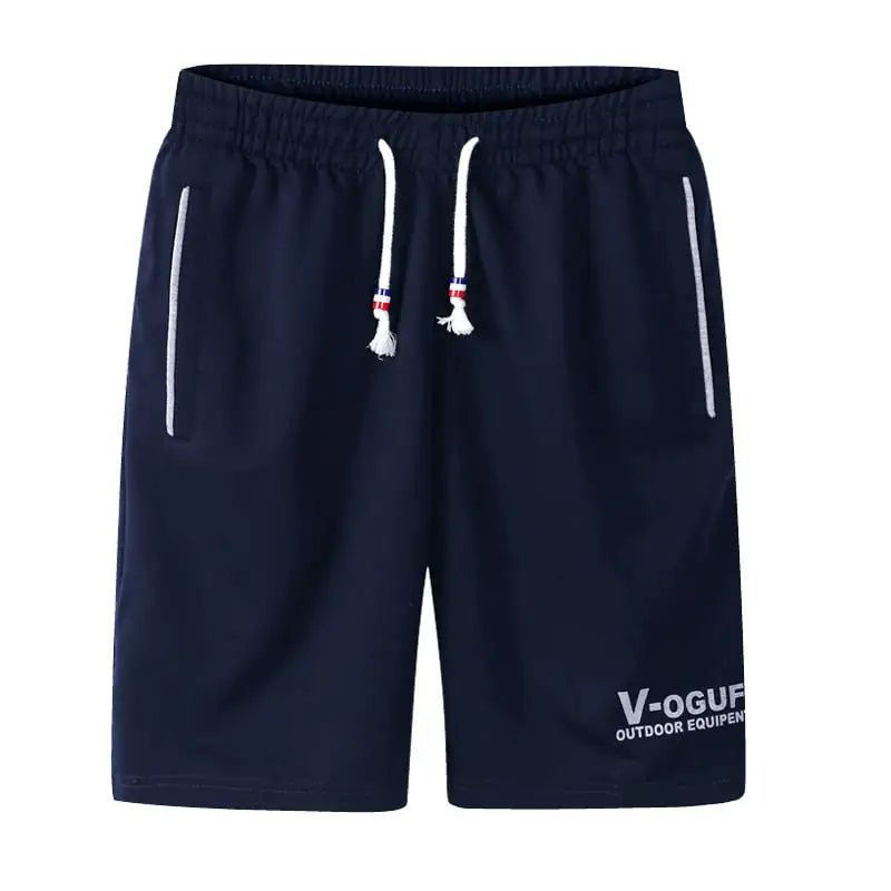Japanese Retro 5-Point Solid Color Terry Shorts for Men
