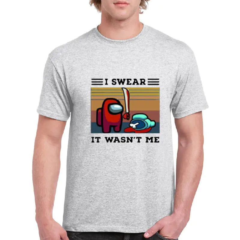 Among Us Cartoon Short Sleeve T-Shirt for Adults