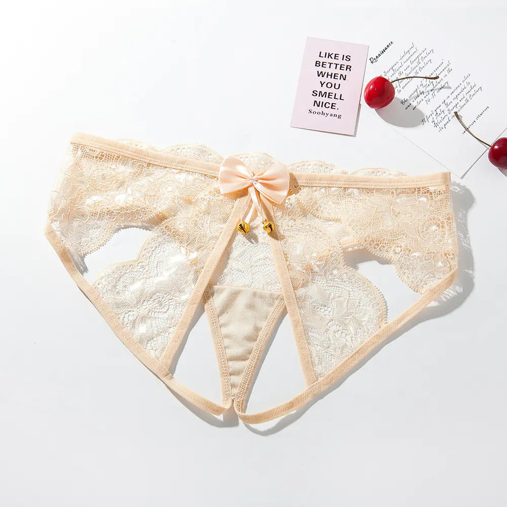 Lace Black Temptation Women's Lingerie with Bells