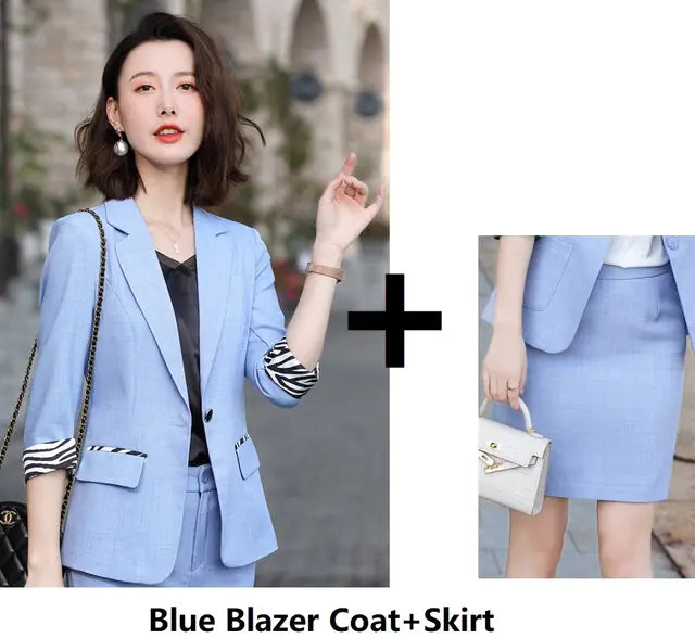 Half-Sleeve Business Suit for Spring and Summer Wear