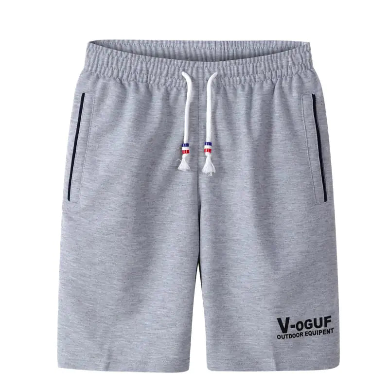 Japanese Retro 5-Point Solid Color Terry Shorts for Men