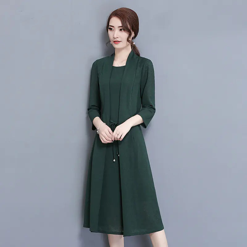 New Mid-Length Women's Dress - Two-Piece Look