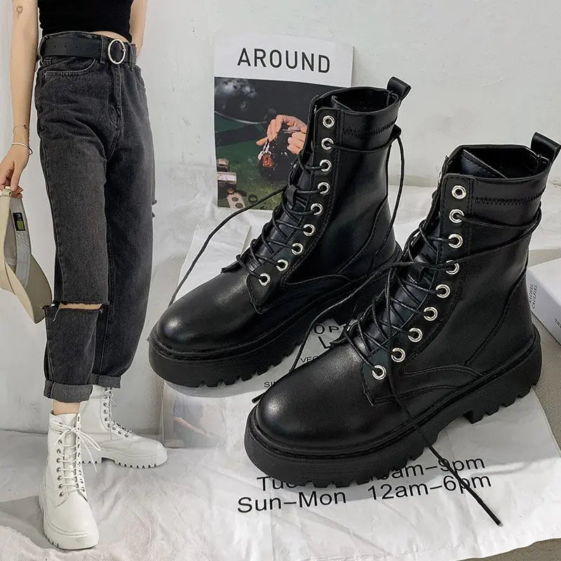 Women's Fashion Thick-Soled Martin Boots (Autumn/Winter)