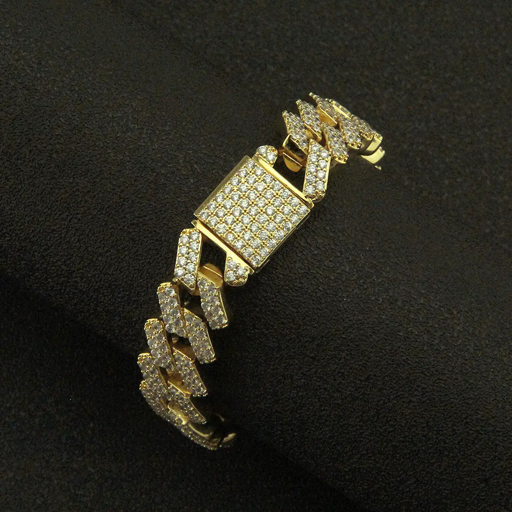 Miami Cuban Link Bracelet - Men's Rock Hip Hop Jewelry