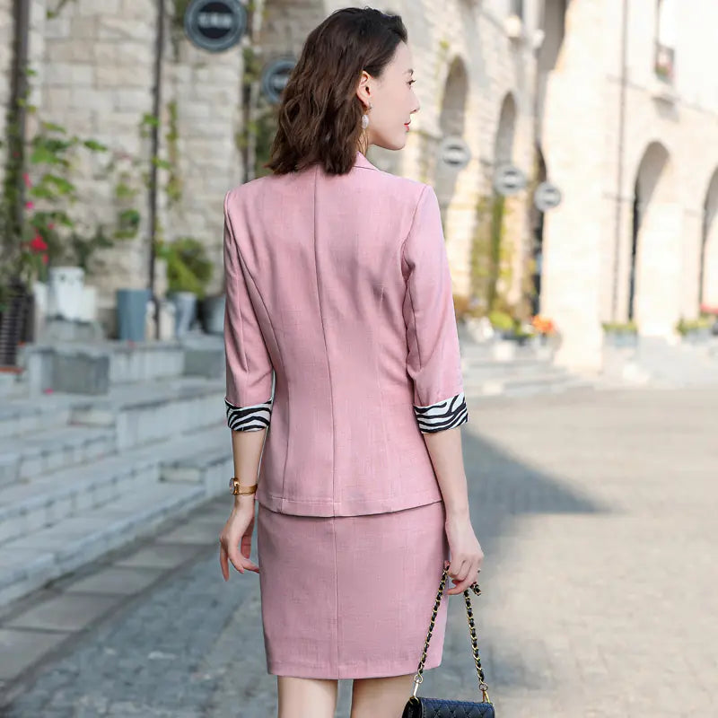 Half-Sleeve Business Suit for Spring and Summer Wear