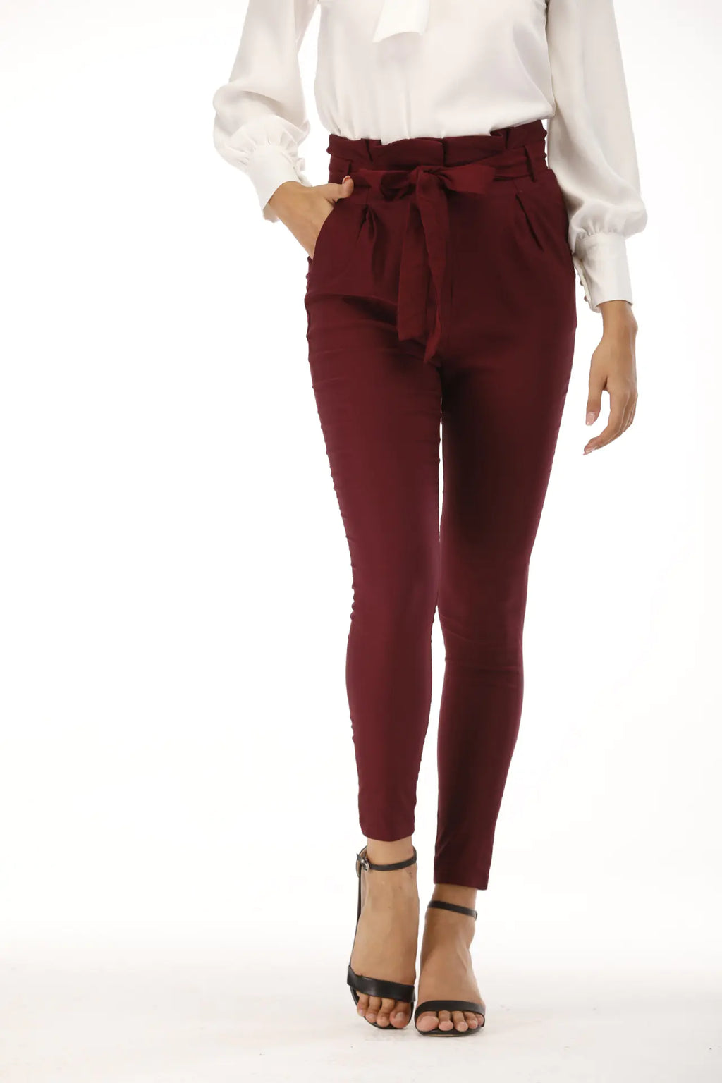 Trendy Women's Stretch Tight Fitting Straight Pants
