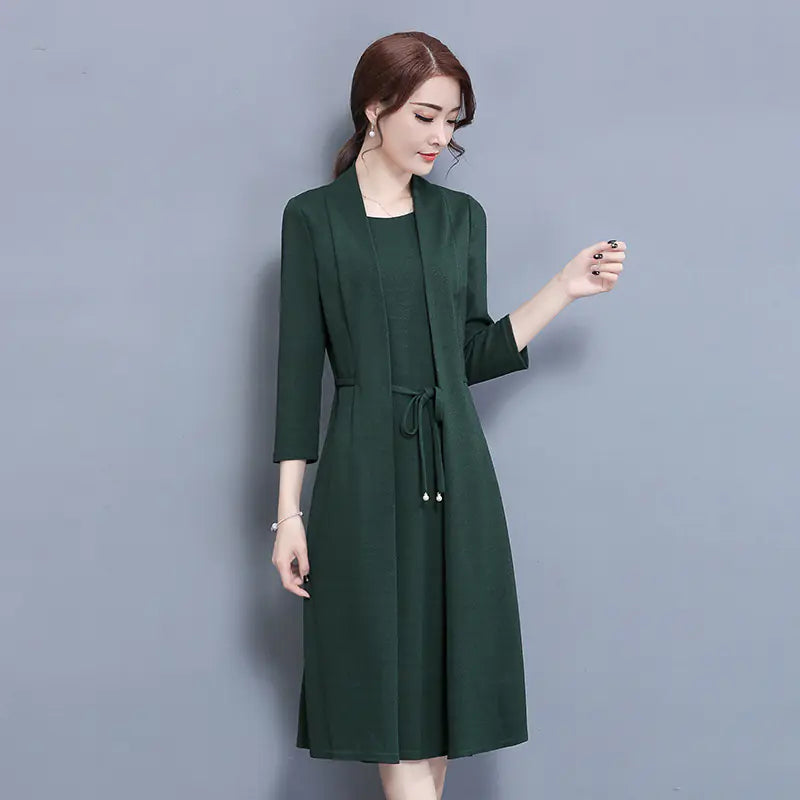 New Mid-Length Women's Dress - Two-Piece Look