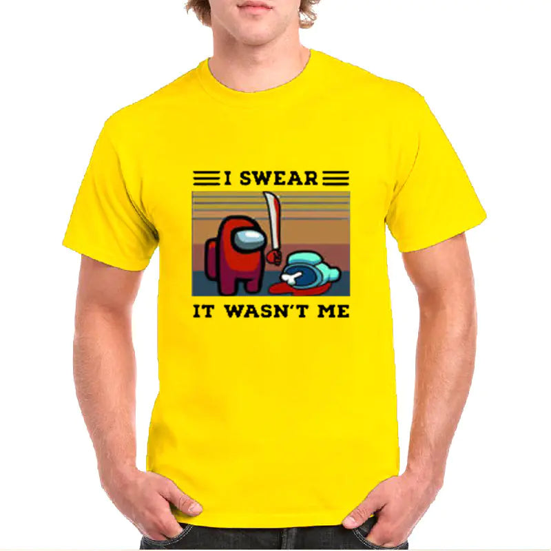 Among Us Cartoon Short Sleeve T-Shirt for Adults