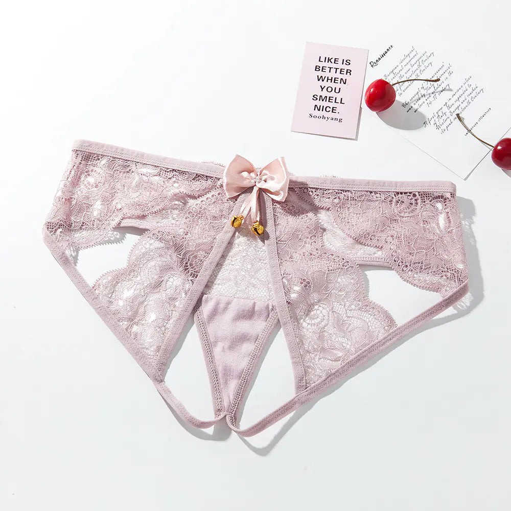 Lace Black Temptation Women's Lingerie with Bells