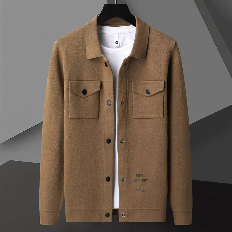 Men's New Cardigan Sweater Coat