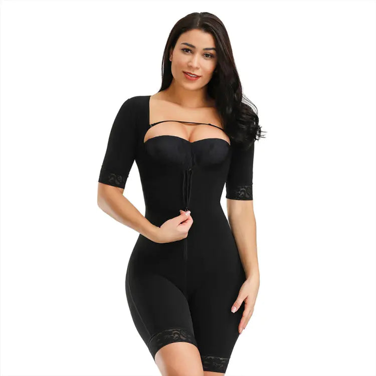 Lace Body Shaper Bodysuit for Waist and Hip Control