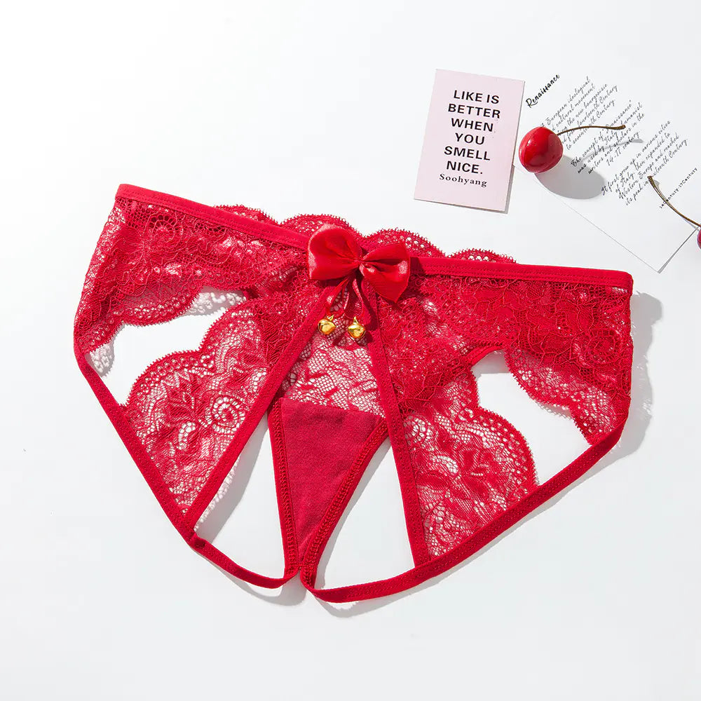 Lace Black Temptation Women's Lingerie with Bells