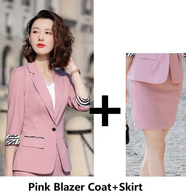 Half-Sleeve Business Suit for Spring and Summer Wear