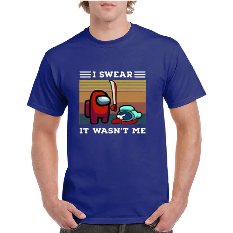 Among Us Cartoon Short Sleeve T-Shirt for Adults