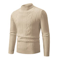 Men's Woven Casual Pullover Sweater Top
