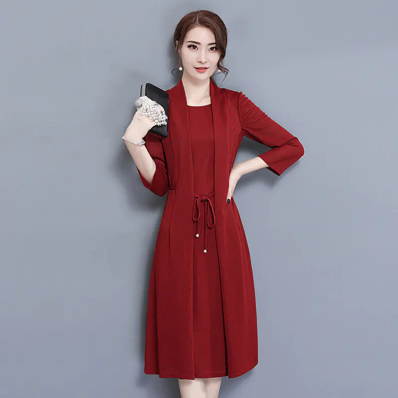 New Mid-Length Women's Dress - Two-Piece Look