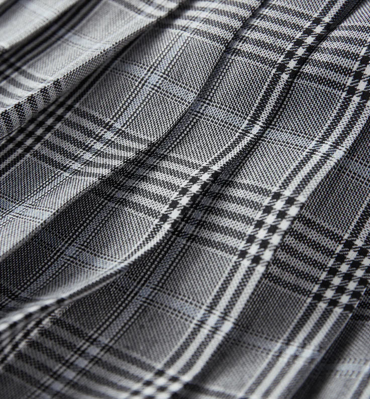 Plaid Pleated Skirt for Women - Autumn Midi Skirt