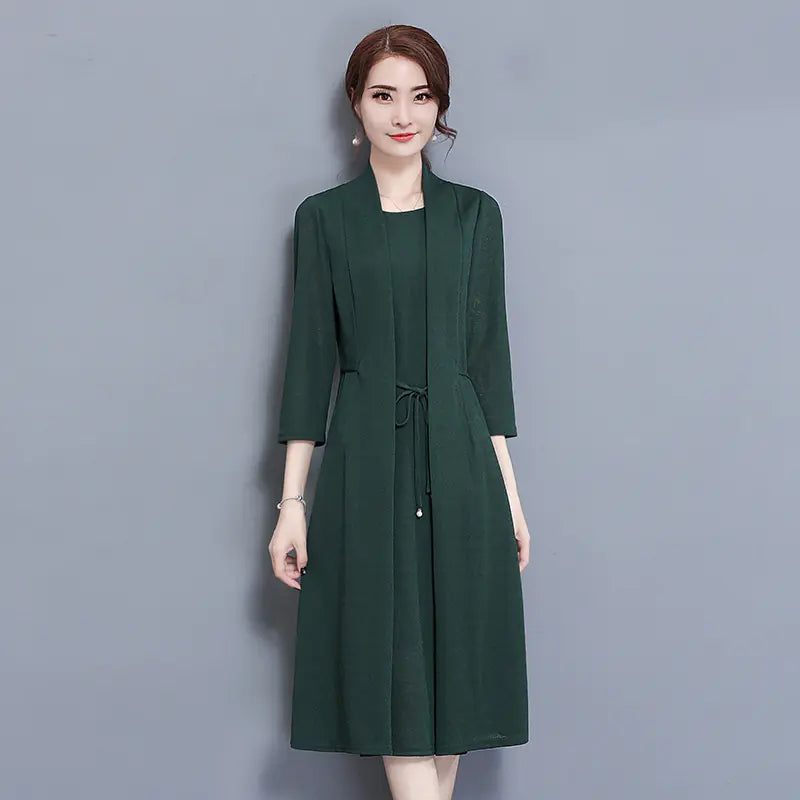 New Mid-Length Women's Dress - Two-Piece Look