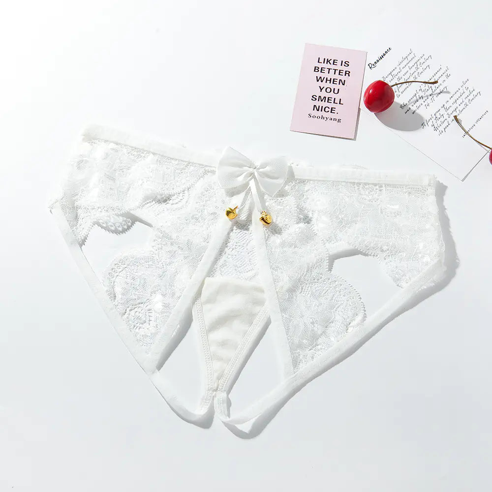 Lace Black Temptation Women's Lingerie with Bells