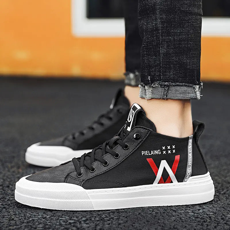 2020 Men's High-Top Canvas Sneakers, Breathable Casuals