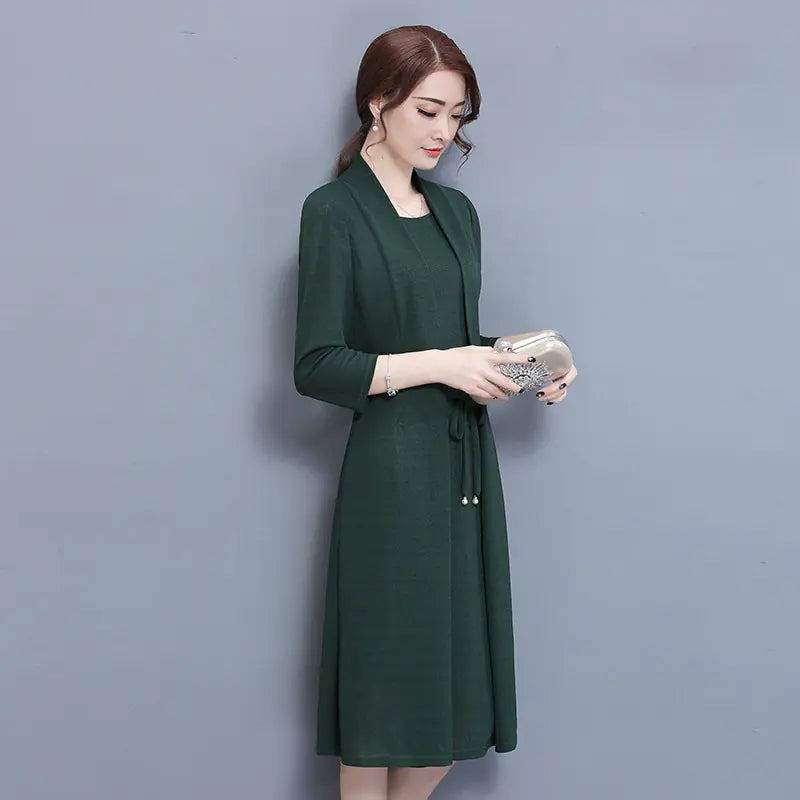 New Mid-Length Women's Dress - Two-Piece Look