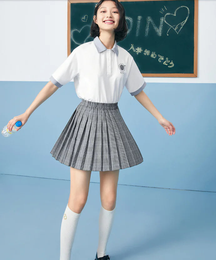 Plaid Pleated Skirt for Women - Autumn Midi Skirt