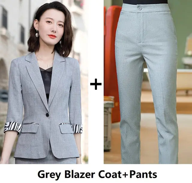 Half-Sleeve Business Suit for Spring and Summer Wear