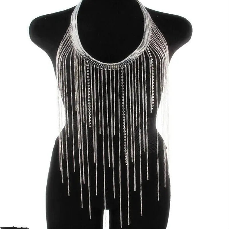 Long Tassel Body Chain - Elegant Design for Women