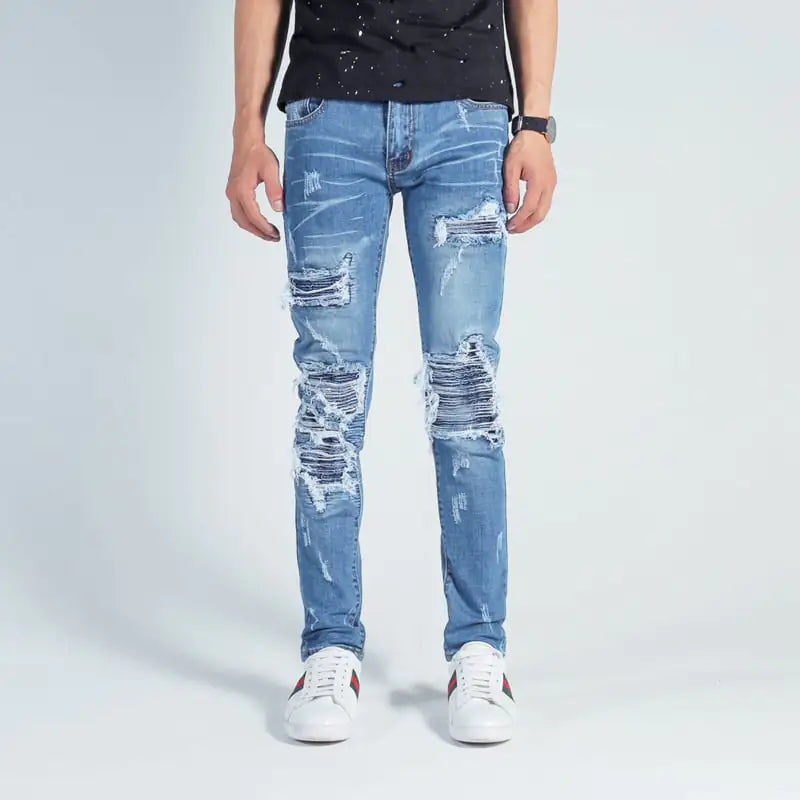 Men's Slim Fit European Style Denim Pants