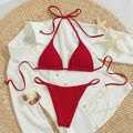 2020 Triangle Cut-Out Bikini with Neck Tie Design