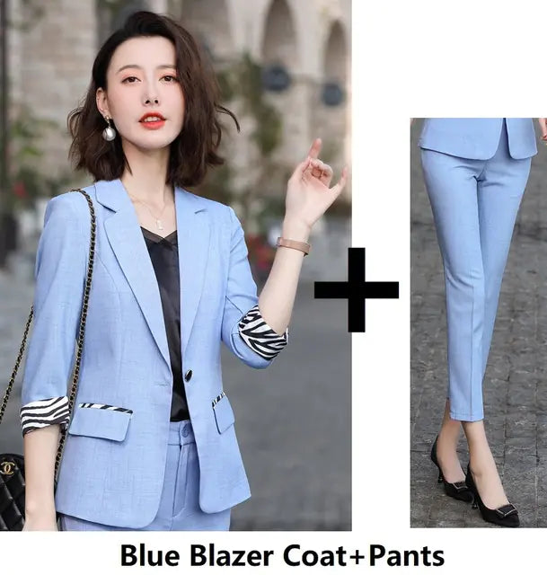 Half-Sleeve Business Suit for Spring and Summer Wear