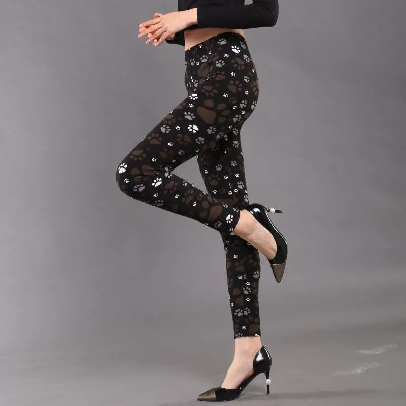 Women's Nine-Point Stretch Tights for Small Feet