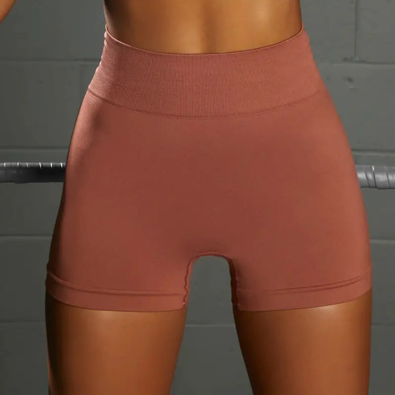 Seamless Knit Sports Bra and High-Waist Yoga Set