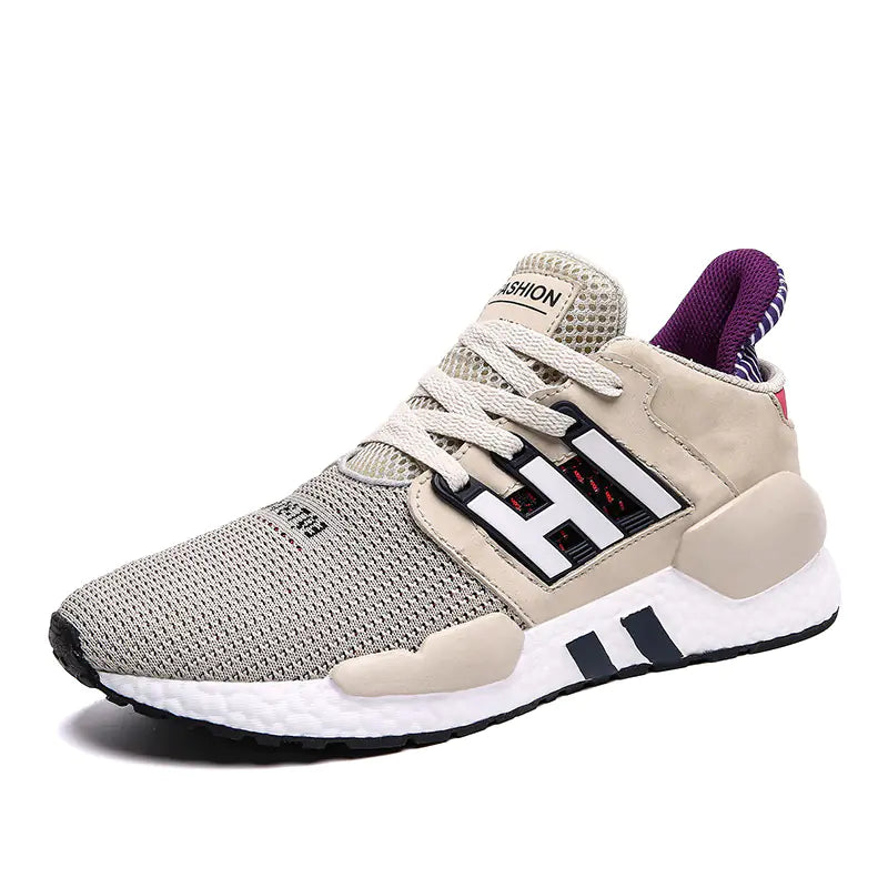 Men's Breathable Running Shoes - Trendy Knit Sneakers
