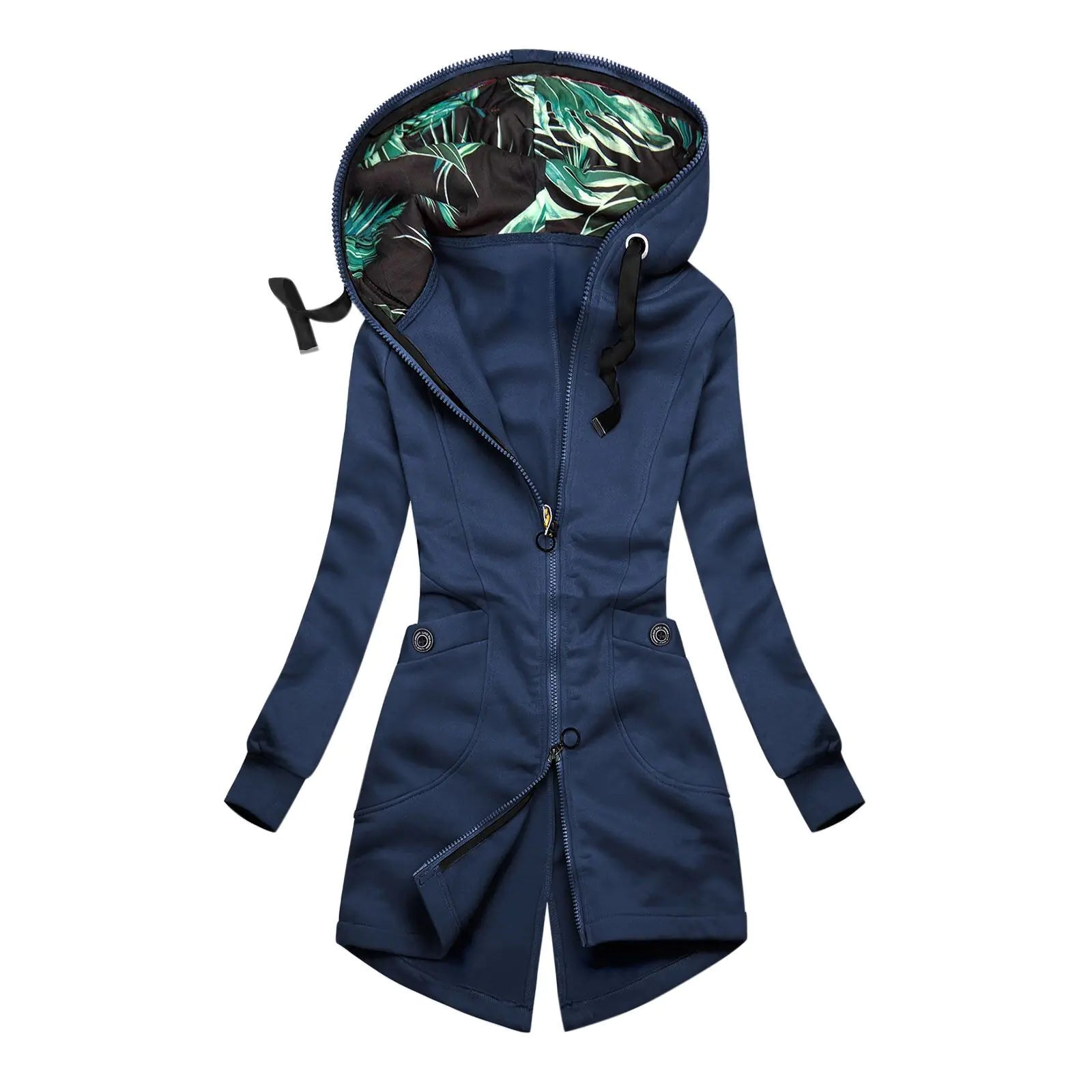 Ladies Hooded Zip Cardigan Casual Jacket