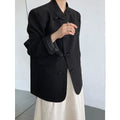 Vintage Women's Blazer with Buckle Stand Collar