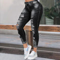 Trendy Slim Fit Casual Ripped Women's Jeans