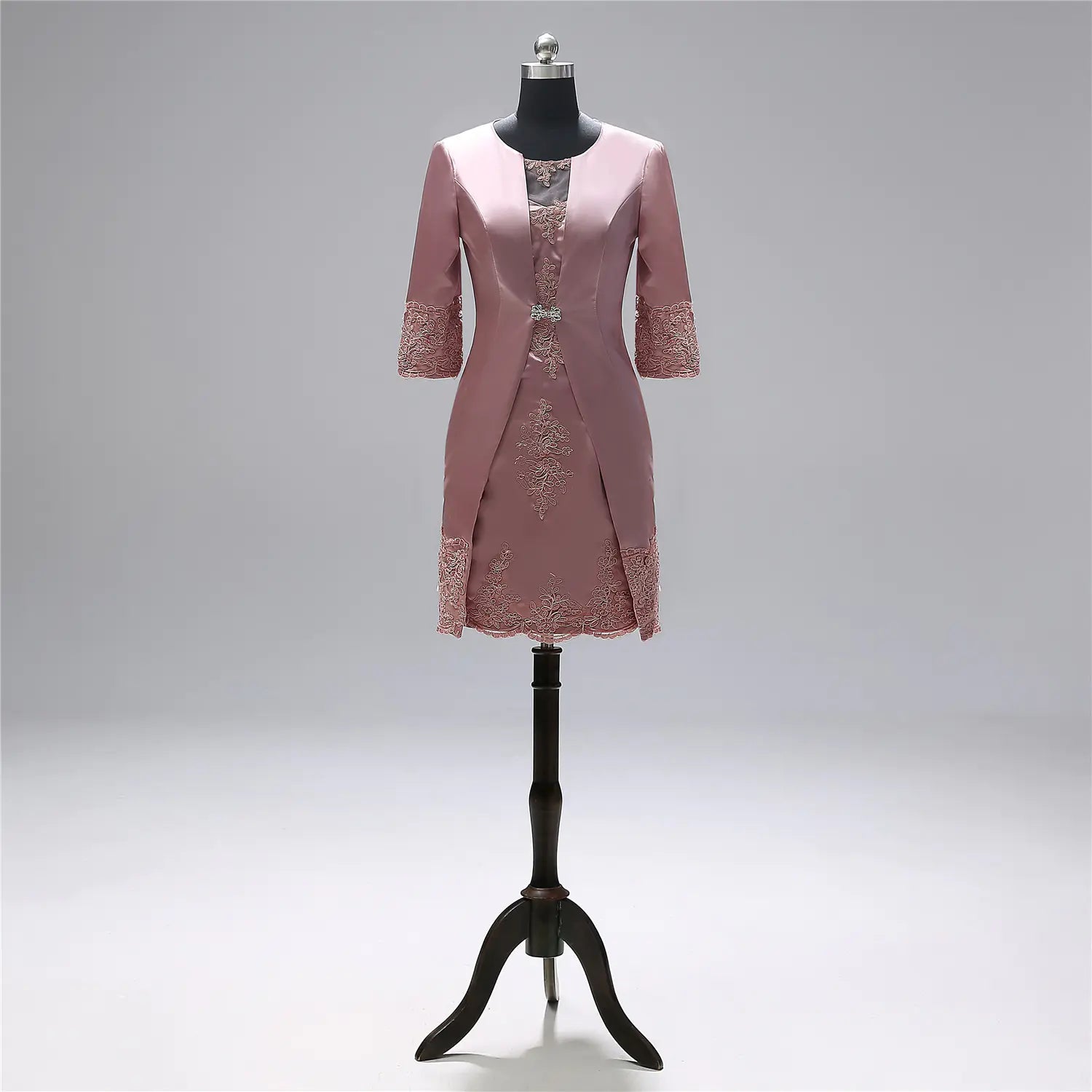 New Style Satin Midi Evening Dress for Bridesmaids